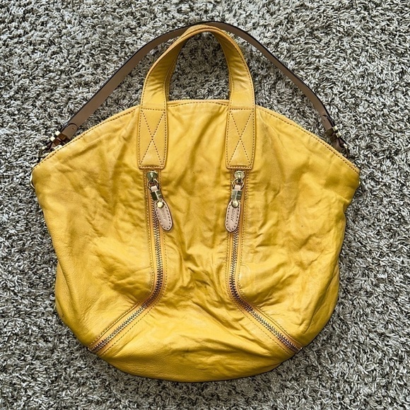 orYANY  shoulder bag  YELLOW crossbody foldover - Picture 1 of 8